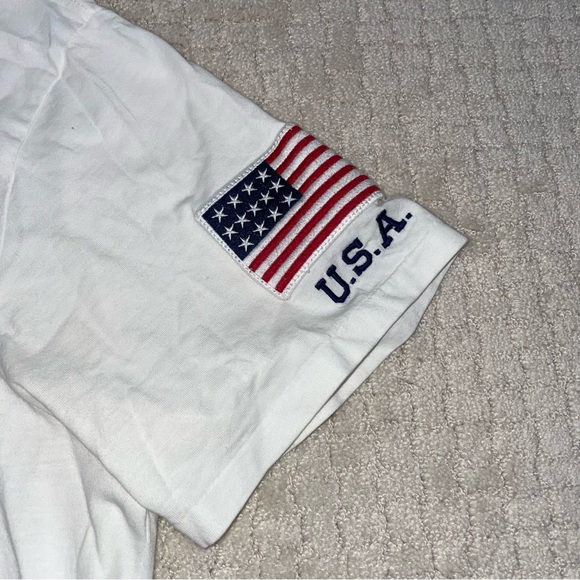 90’s Polo Ralph Lauren Sport Spell Out White T Shirt XL - Picture 4 of 6